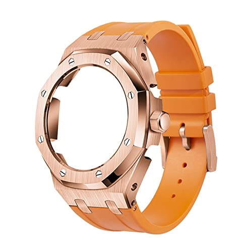 LMRJHAZ 5rd Kit Silicon Watch Band Gurt Metal Beprenzmodelle für GA2100/GA2110, Herren Uhrenmodding -Ersatzzubehör, Case Band with Tools von LMRJHAZ