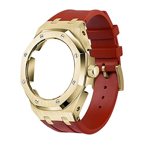 LMRJHAZ 5rd Kit Silicon Watch Band Gurt Metal Beprenzmodelle für GA2100/GA2110, Herren Uhrenmodding -Ersatzzubehör, Case Band with Tools von LMRJHAZ