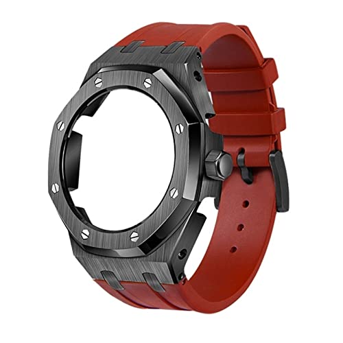 LMRJHAZ 5rd Kit Silicon Watch Band Gurt Metal Beprenzmodelle für GA2100/GA2110, Herren Uhrenmodding -Ersatzzubehör, Case Band with Tools von LMRJHAZ