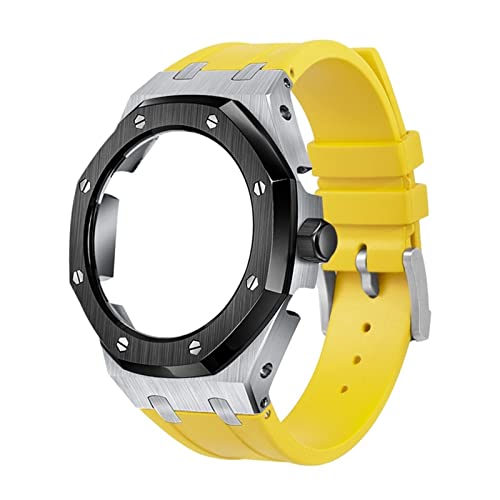LMRJHAZ 5rd Kit Silicon Watch Band Gurt Metal Beprenzmodelle für GA2100/GA2110, Herren Uhrenmodding -Ersatzzubehör, Case Band with Tools von LMRJHAZ