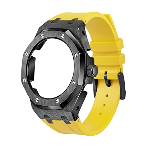LMRJHAZ 5rd Kit Silicon Watch Band Gurt Metal Beprenzmodelle für GA2100/GA2110, Herren Uhrenmodding -Ersatzzubehör, Case Band with Tools von LMRJHAZ