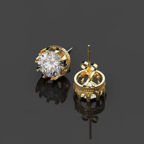 LMRJHAZ 8 mm runde Studentohrringe für Frauen 100% Hochzeit Engagement Fine Schmuck von LMRJHAZ