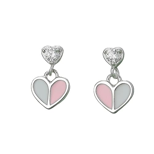 LMRJHAZ 925 Sterling Silver Heart Dangle Ohrring für Frauen Mädchen, niedliche Herz -Drop -Ohrringe mit Zirkonia, Mode Stud Baumeln Ohrringe Schmuck Geschenk für den Valentinstag LMRJHAZ 925 Sterling Silver Heart Dangle Ohrring für Frauen Mädchen, niedliche Herz -Drop -Ohrringe mit Zirkonia, Mode Stud Baumeln Ohrringe Schmuck Geschenk für den Valentinstag von LMRJHAZ