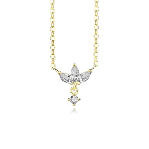 LMRJHAZ 925 farbige weiße Halskette für Accessoires für Frauen von LMRJHAZ
