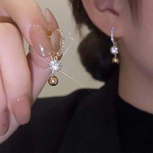 LMRJHAZ EHinestones lieben Ballonohrringe für Frauen glänzendes Geschenk Ehinestones Ohrringe von LMRJHAZ