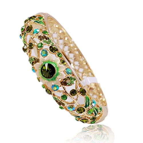 LMRJHAZ Emaille Armband , Vintage Armreifen farbenfrohe Strassstein Weit Eamelsbohrer durchbohrtes Armreifen Gold-plattierte Frauen Armband Vintage Cloisonne Accessoires Schmuck Geburtstag Geschenke LMRJHAZ Emaille Armband , Vintage Armreifen farbenfrohe Strassstein Weit Eamelsbohrer durchbohrtes Armreifen Gold-plattierte Frauen Armband Vintage Cloisonne Accessoires Schmuck Geburtstag Geschenke von LMRJHAZ