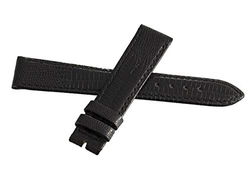 LMRJHAZ Frauen schwarzer Leder Uhren Bandgurt 18mm x 16mm von LMRJHAZ