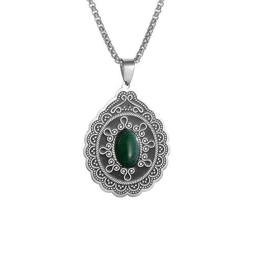 LMRJHAZ Halskette Herren Halskette, fähiger und personalisierter Schmuck Offizielle authentische orientalische Retro-Wassertropfenblume Jade Frauen Hip-Hop-Steinschlangekette Kette LMRJHAZ Halskette Herren Halskette, fähiger und personalisierter Schmuck Offizielle authentische orientalische Retro-Wassertropfenblume Jade Frauen Hip-Hop-Steinschlangekette Kette von LMRJHAZ