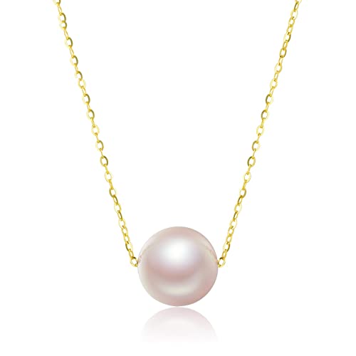 LMRJHAZ Halskette Perlen Halskette 18k Zhengyuan Meerwasser Perle weibliche Anhänger Liebhaber Geschenk Mode Schmuck Frauen Anhänger von LMRJHAZ