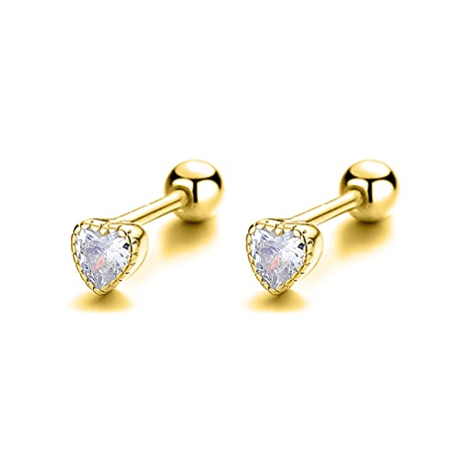 LMRJHAZ Herz Farbschraubenstudelohrringe für Frauen Schmuck LMRJHAZ Herz Farbschraubenstudelohrringe für Frauen Schmuck von LMRJHAZ