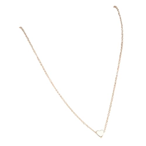 LMRJHAZ Jewelry Neue 2025 Ankunft Koreanische Mode Herzform Halsketten für Frauen Einfache Liebe Legierung Anhänger Ketten Choker Vinatge Trend mit für Sie Accessoires Trendy Kreatives Geschenk von LMRJHAZ