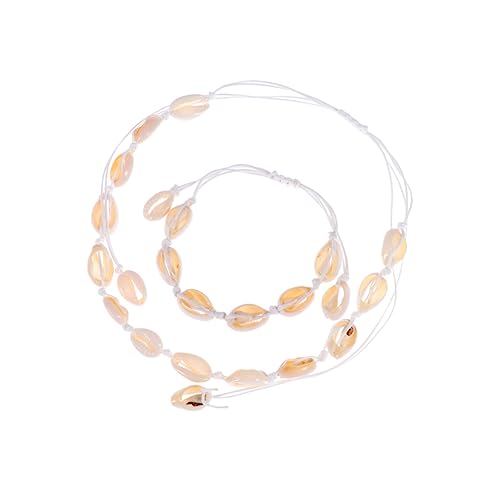 LMRJHAZ Mädchen Accessoires handgefertigtes Armband handgefertigtes Karkan Armband Perlen mit Armbändern Strandarmband weiße Halskette von LMRJHAZ