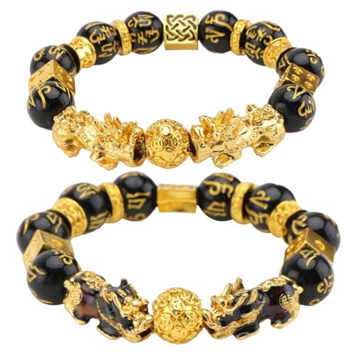 LMRJHAZ Mädchen juwelrry Chic Feng Shui Buddhist Perlenarmband Ehrgötiger Tierarmarm Fortunat Charme für Festival -Anlässe Accessoires von LMRJHAZ