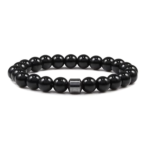 LMRJHAZ Männer natürliches Steinsteinarmband Energie Hämatitzylinder Schwarzer Lava Diffusor 6/8mm Perlen Armbänder für Frauen Yoga Strand LMRJHAZ Männer natürliches Steinsteinarmband Energie Hämatitzylinder Schwarzer Lava Diffusor 6/8mm Perlen Armbänder für Frauen Yoga Strand von LMRJHAZ
