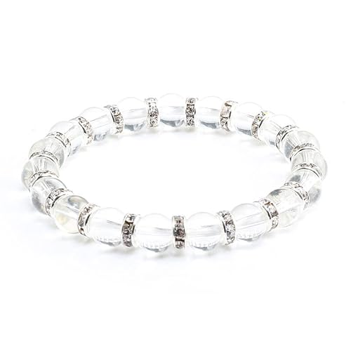 LMRJHAZ Naturstein Frauen Armband Bunte Strass transparente Perlen Armbänder & Armreifen Ehepaar Yoga von LMRJHAZ