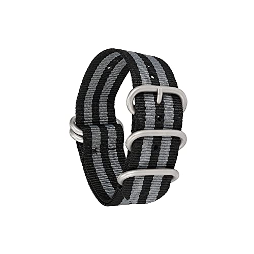 LMRJHAZ Nylon Uhrengurt Nylon Uhren Band 18mm 20mm 22 mm 24 mm Qualitätsgurt Uhren -Männer Frauen schwarz grau grün blau orange /18mm /khaki von LMRJHAZ