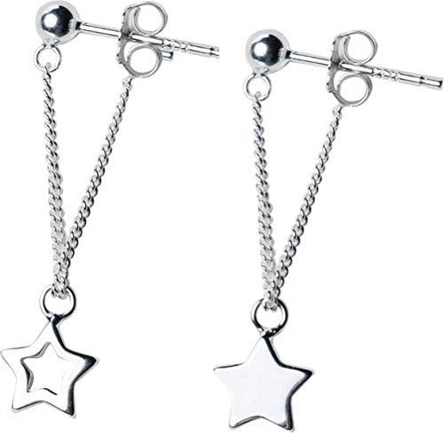 LMRJHAZ Ohrringe für Frauen, S925-Stern-Ohrringe weibliche koreanische Modepersönlichkeit süßes Fünf-Punkte-Sternohrringe kurzer Ohrringe Juwelyone Paar von LMRJHAZ