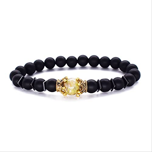 LMRJHAZ Schmuck Herren Perlenarmbänder, schwarze Onyx -Herren, Lava -Diffusor, Edelsteine Perlenarmbänder, Steinmännerschmuck LMRJHAZ Schmuck Herren Perlenarmbänder, schwarze Onyx -Herren, Lava -Diffusor, Edelsteine Perlenarmbänder, Steinmännerschmuck von LMRJHAZ