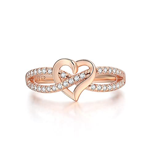 LMRJHAZ Silberringe Heiratsringe für Frauen Hochzeit Verlobungsringe Schmuck Silberringe für Frauen (Hauptsteinfarbe: DZR030, Ringgröße: 11) von LMRJHAZ