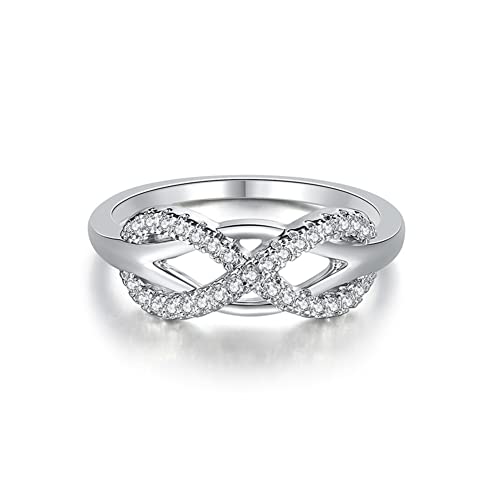 LMRJHAZ Silberringe Heiratsringe für Frauen Hochzeit Verlobungsringe Schmuck Silberringe für Frauen (Hauptsteinfarbe: DZR030, Ringgröße: 11) von LMRJHAZ