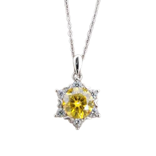 LMRJHAZ Silberschmuck 1 Karat D VSS Moissanit Halskette mit Frauen Hochzeit LMRJHAZ Silberschmuck 1 Karat D VSS Moissanit Halskette mit Frauen Hochzeit von LMRJHAZ
