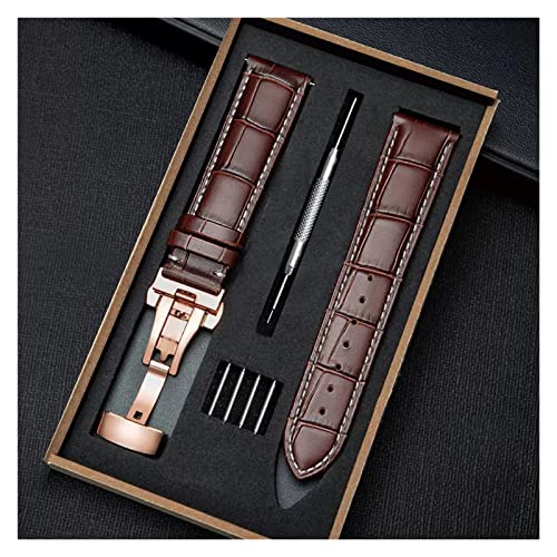 LMRJHAZ Uhrengurt Leder männliche Schnalle -Uhr -Kettenzubehör Damen Ersatz (E, 24 mm) von LMRJHAZ