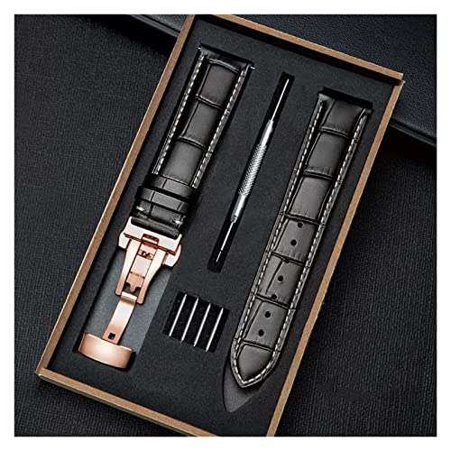 LMRJHAZ Uhrengurt Leder männliche Schnalle -Uhr -Kettenzubehör Damen Ersatz (E, 24 mm) von LMRJHAZ