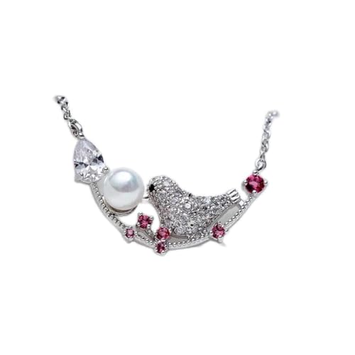 LMRJHAZ Wassertropfen geformtes Zirkonsilber 925 Schmuck Perlenkette für Frauen Edelsteine ​​Emerald Hals von LMRJHAZ