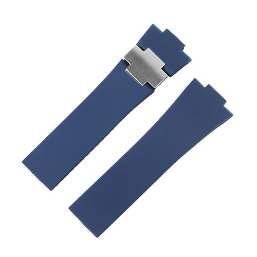 LMRJHAZ Watchband-Armband Silikon Uhrenband für Ulysse-Nardin Marine Water of Gummi Watchstrap Sport 25 * 12-mm-Mann Uhren Sport von LMRJHAZ