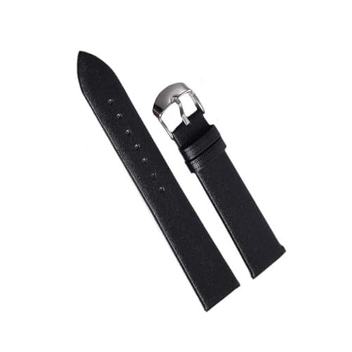 LMRJHAZ Xlczmyllederfor Frauen Männer 12mm 14 mm 16mm 18mm 20mm 20mm 22mm Uhrenbänder dünne Uhr Armband Uhr Accessoires, schwarz 1,20 mm von LMRJHAZ