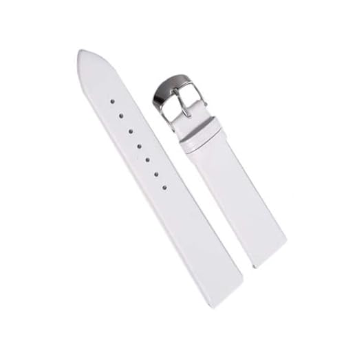 LMRJHAZ Xlczmyllederfor Frauen Männer 12mm 14mm 16mm 18mm 20mm 20mm 22mm Uhrenbänder dünne Uhr Armband Uhr Accessoires, weiß 1,14mm von LMRJHAZ