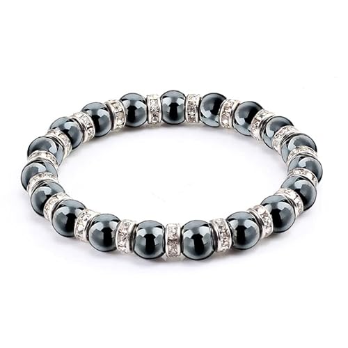 LMRJHAZ natürliche Hämatitperlen Armbänder Männer No-Magnetic Women Crystal Stone Stretch Armband & Armreifen LMRJHAZ natürliche Hämatitperlen Armbänder Männer No-Magnetic Women Crystal Stone Stretch Armband & Armreifen von LMRJHAZ