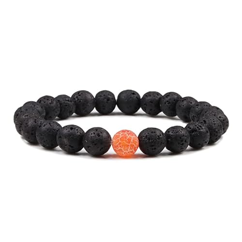 LMRJHAZ schwarzes Lava -Steinstein -Armband Paare Entfernung Onyx Perlen Armbänder für Frauen Männer Energie elastisches Handgelenk LMRJHAZ schwarzes Lava -Steinstein -Armband Paare Entfernung Onyx Perlen Armbänder für Frauen Männer Energie elastisches Handgelenk von LMRJHAZ