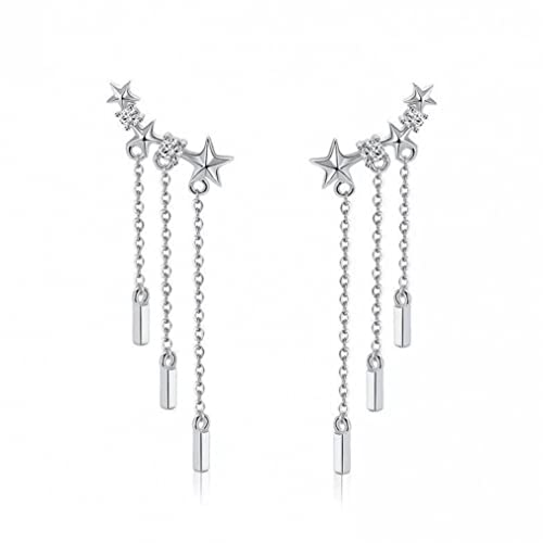 Langkettenstar schillernde Ohrringe für Frauen Ohrringe Schmuck von LMRJHAZ