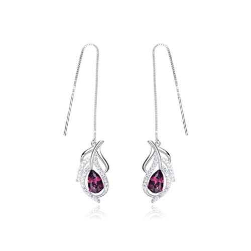 Ohrringe für Frauen, S Federohrring -Bolzen, rot, von LMRJHAZ