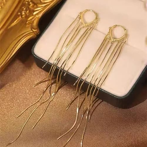 Strass eingelegtes Pearl Quaste Long Ohrringe für Frauen Hochzeit Schmuck Brithday Geschenk von LMRJHAZ