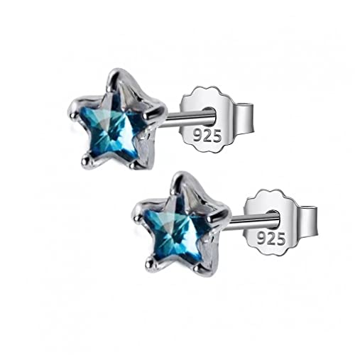 Süße blaue Steinstern Ohrringe Geschenk für Frauen Lady Schmuck von LMRJHAZ