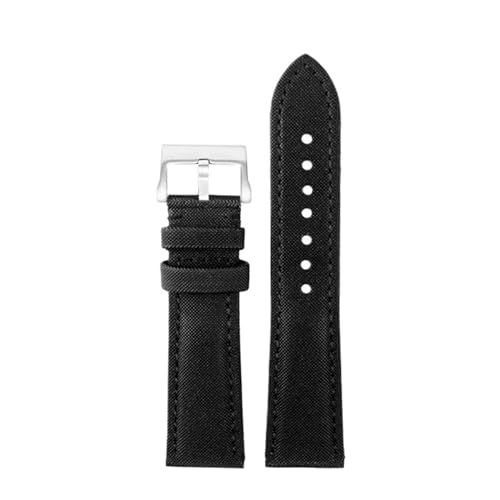 LMRJHAZM 23mm hohe Dichte Nylon Uhrband Special für Blancpain Fünfzig Fathoms 5000 5015 Gurt Schmetterling Schnalle Armband Leinwand Leder Bottom Uhrengurt von LMRJHAZM