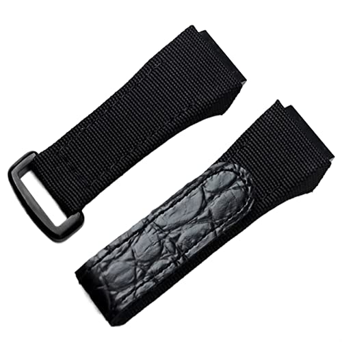 LMRJHAZM 25 mm Armband Schnalle für Springbar -Version Männer Nylon Stoff mit Leder Uhrband für Richard Watch Mille Armband Band von LMRJHAZM