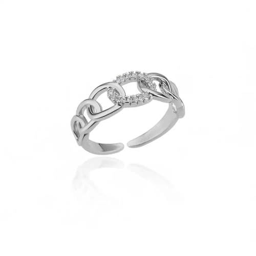 LMRJHAZM Accessoires Ringe Ring Schmuck Frauen Männer Kristall Stein Regenbogenringe für Frauen Hochzeit Paar Ring von LMRJHAZM