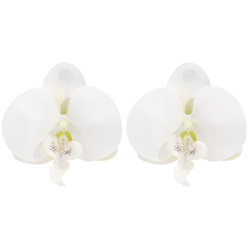 LMRJHAZM Boho 3d Blume Dangle Ohrringe für Frauen übertrieben große Schmetterlings Orchideen Blumen Statement Charme Drop leichte elegante Hochzeits Geburtstag Strand Schmuck Geschenke von LMRJHAZM