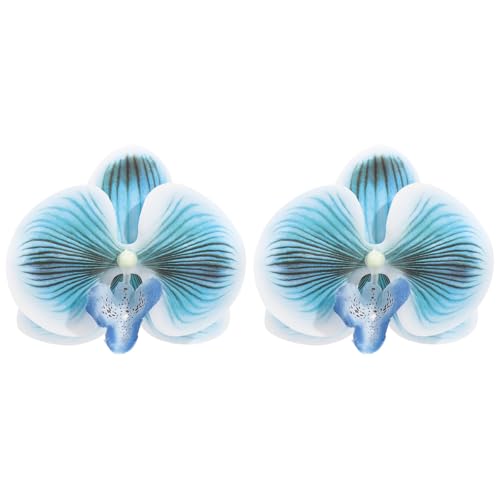 LMRJHAZM Boho 3d Blume Dangle Ohrringe für Frauen übertrieben große Schmetterlings Orchideen Blumen Statement Charme Drop leichte elegante Hochzeits Geburtstag Strand Schmuck Geschenke von LMRJHAZM