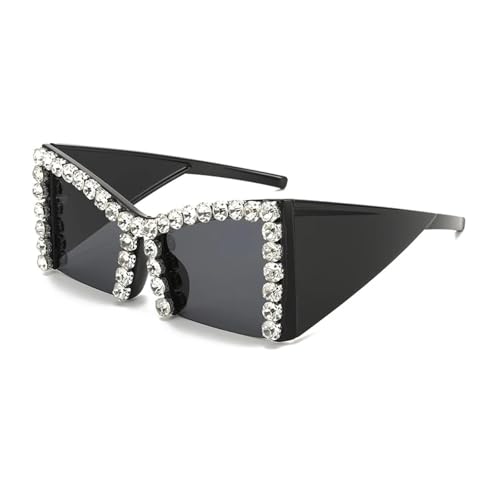 LMRJHAZM Diamond Luxury Large Frame Sunglasses Shiny Rhinestone Embedded Sunglasses for Women UV400 Protection LMRJHAZM Diamond Luxury Large Frame Sunglasses Shiny Rhinestone Embedded Sunglasses for Women UV400 Protection von LMRJHAZM