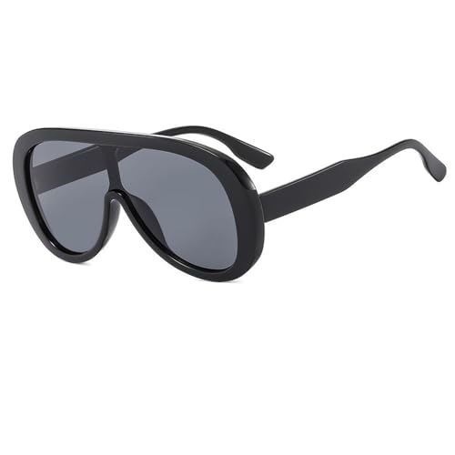 LMRJHAZM Einteilige Sonnenbrille für Damen, modisch, übergroße Sonnenbrille, für Herren, UV400, trendige Damenbrille LMRJHAZM Einteilige Sonnenbrille für Damen, modisch, übergroße Sonnenbrille, für Herren, UV400, trendige Damenbrille von LMRJHAZM