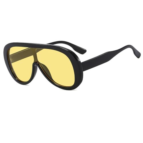 LMRJHAZM Einteilige Sonnenbrille für Damen, modisch, übergroße Sonnenbrille, für Herren, UV400, trendige Damenbrille von LMRJHAZM