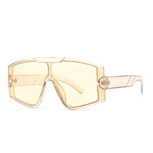 LMRJHAZM Einteilige Sonnenbrille mit flacher Oberseite, Retro-Sonnenbrille für Damen, Stil für Herren von LMRJHAZM