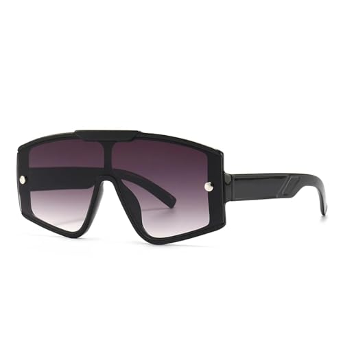 LMRJHAZM Einteilige Sonnenbrille mit flacher Oberseite, Retro-Sonnenbrille für Damen, Stil für Herren von LMRJHAZM