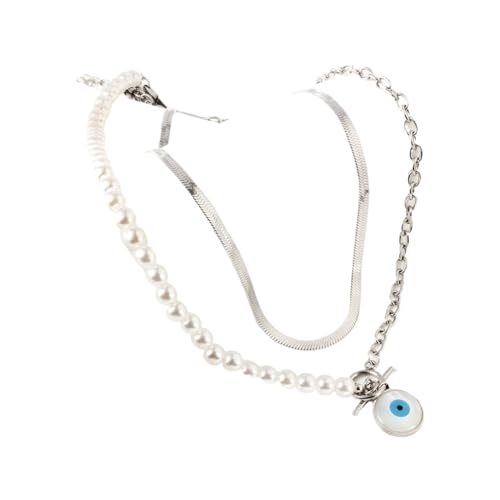 LMRJHAZM Evil Eye Halskette für Frauen Menschen Glück böse Eye Anhänger Halskette 925 Sterling Silber Kette Halskette Halskette böse Eye Gold Evil Eye Choker von LMRJHAZM