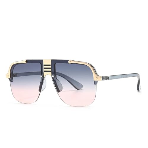 LMRJHAZM Flache Sonnenbrille, großer Rahmen, modern, charmant, Street-Style, Sonnenbrille, Stil für Damen LMRJHAZM Flache Sonnenbrille, großer Rahmen, modern, charmant, Street-Style, Sonnenbrille, Stil für Damen von LMRJHAZM