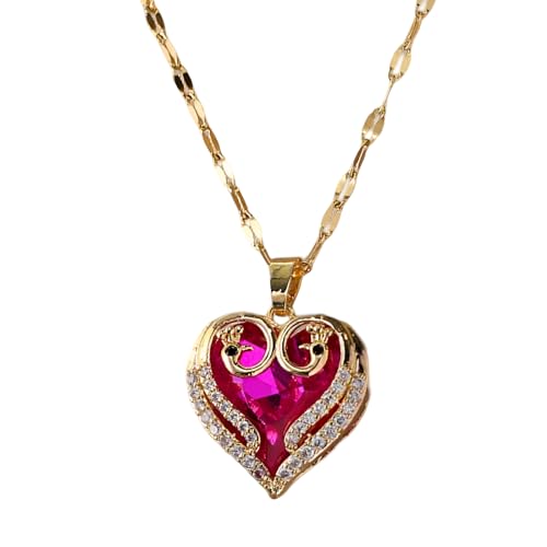 LMRJHAZM Geometrische Pave Heart Halskette 925 Sterlingsilber für Frauen glänzende Herzkette mit Strasssteinen - Zirkon -Pave -Halskette, Wiedervereinigung Herzkette für den Valentinstag, Geburtstag LMRJHAZM Geometrische Pave Heart Halskette 925 Sterlingsilber für Frauen glänzende Herzkette mit Strasssteinen - Zirkon -Pave -Halskette, Wiedervereinigung Herzkette für den Valentinstag, Geburtstag von LMRJHAZM